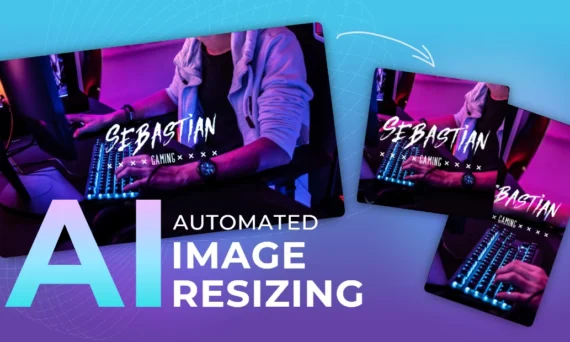 Automated image resizing for website with AI